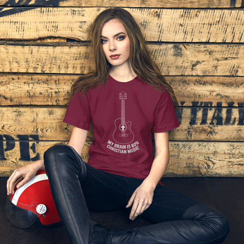 My Brain is 80% Christian Bible Verse Music Christian Bible Verse T-Shirt